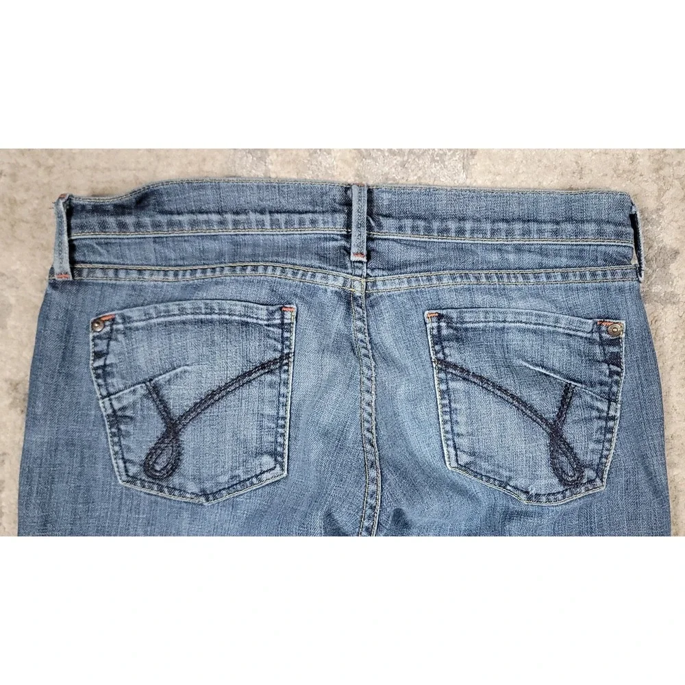 James Persevered Hitch Women's Bootcut Low Rise Blue Denim Jeans Sz‎ 29 32x34